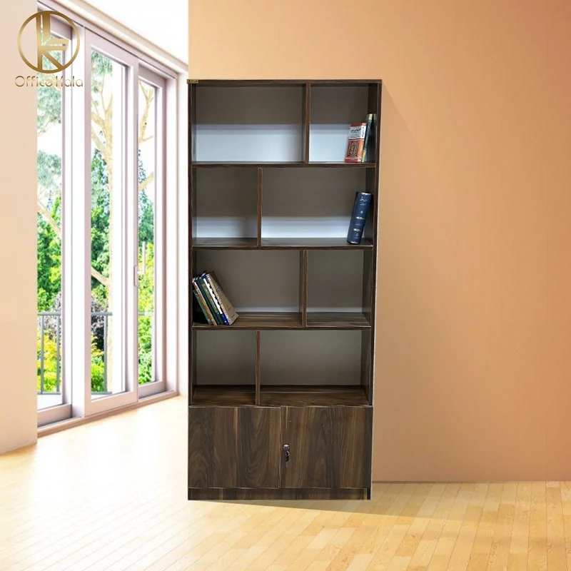کتابخانه و شلف دیواری و جا پرونده ای چوبی برند آفیس کالا